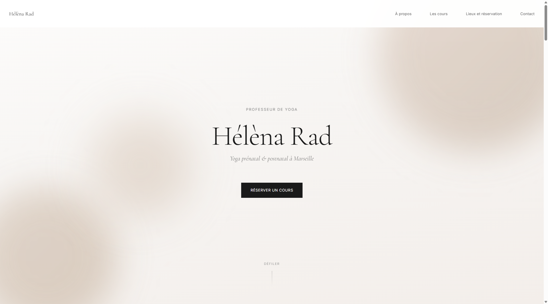 Screenshot Projet Hélèna Rad