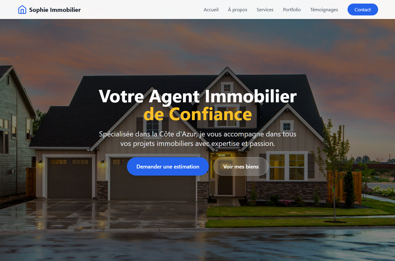 Screenshot Projet Immo